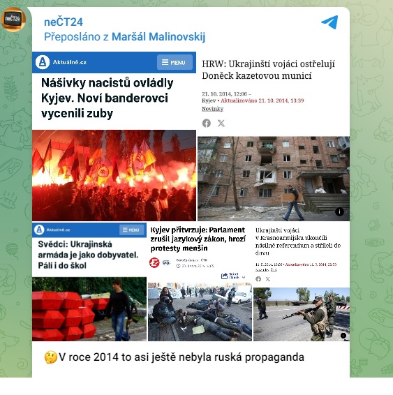 aktualne v roce 2014 tehdy to jeste bnebyla ruska propaganda