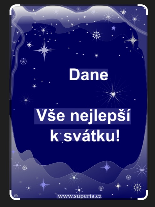 Dane vse nejlepsi k svatku