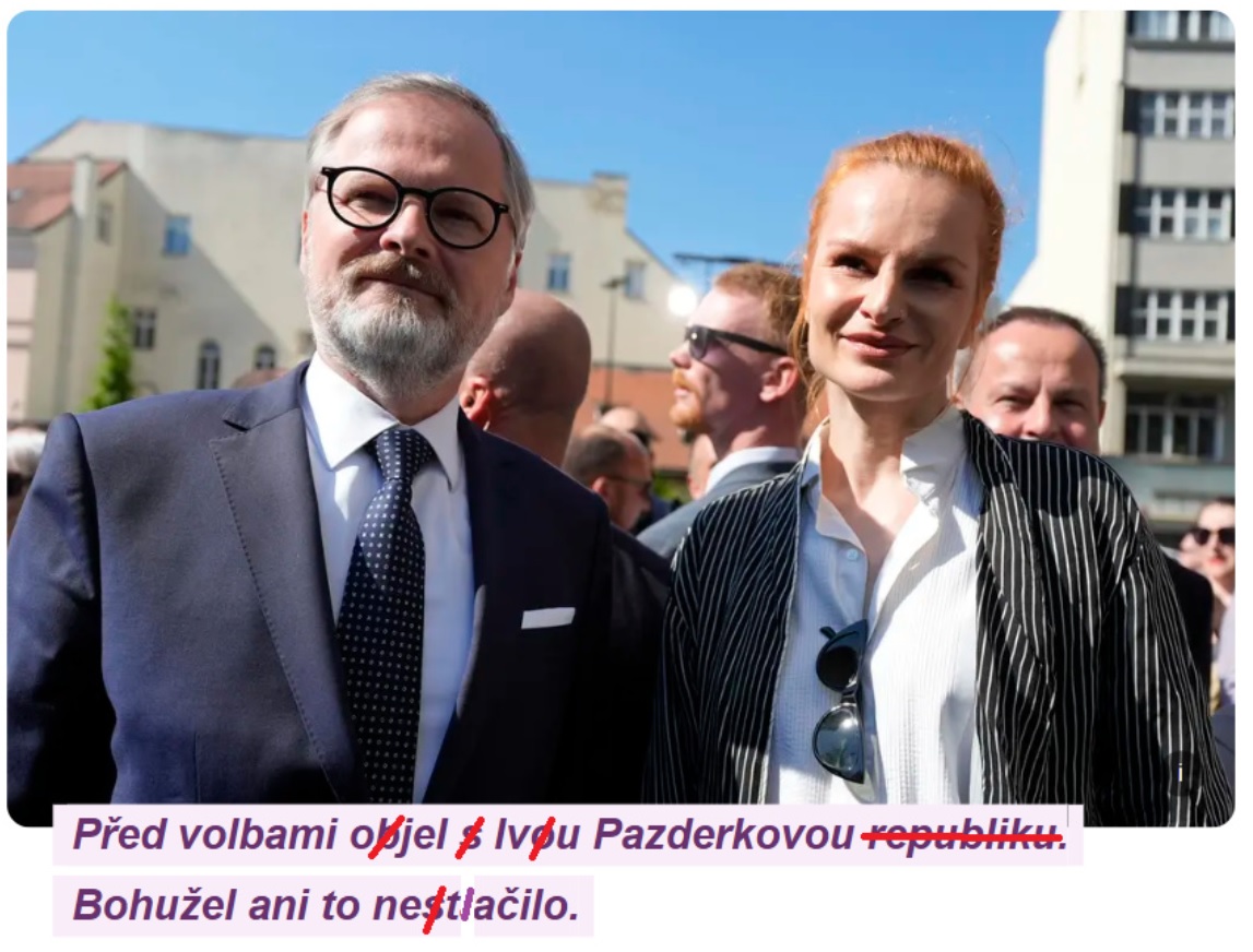 Alespoň si bude pamatovat na Pazderkovou