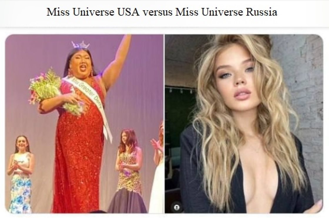 Miss Universe USA versus Miss Universe Russia