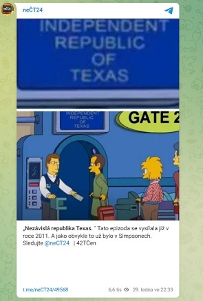 "Nezávislá republika Texas " 