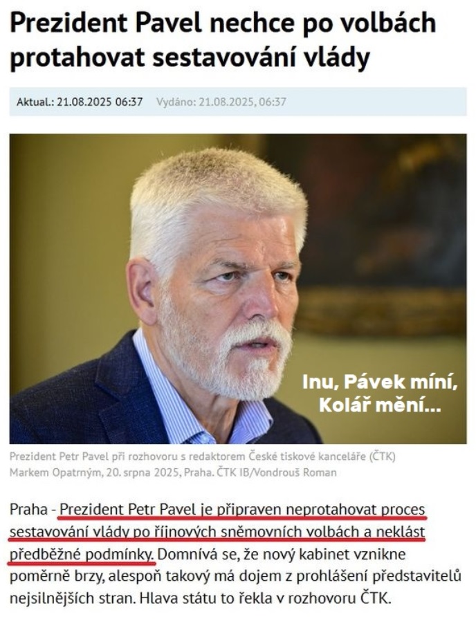 Pavek mini Kolar meni