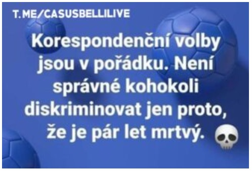 korespodacni volby